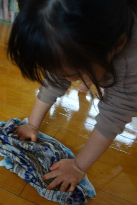 大そうじ(4歳児)