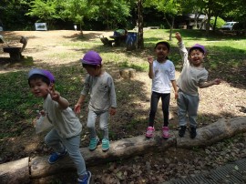 双ヶ丘までお散歩に行ってきたよ！！（４歳児）