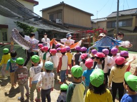 こいのぼりお別れ式