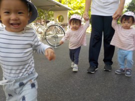 おさんぽに行ったよ!(0歳児)